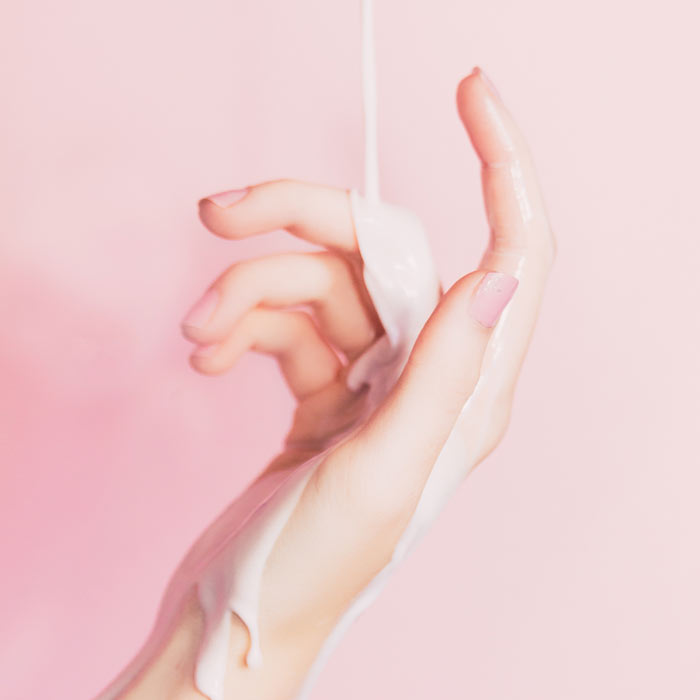 Pink Biosculpture Gel Nails